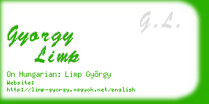 gyorgy limp business card